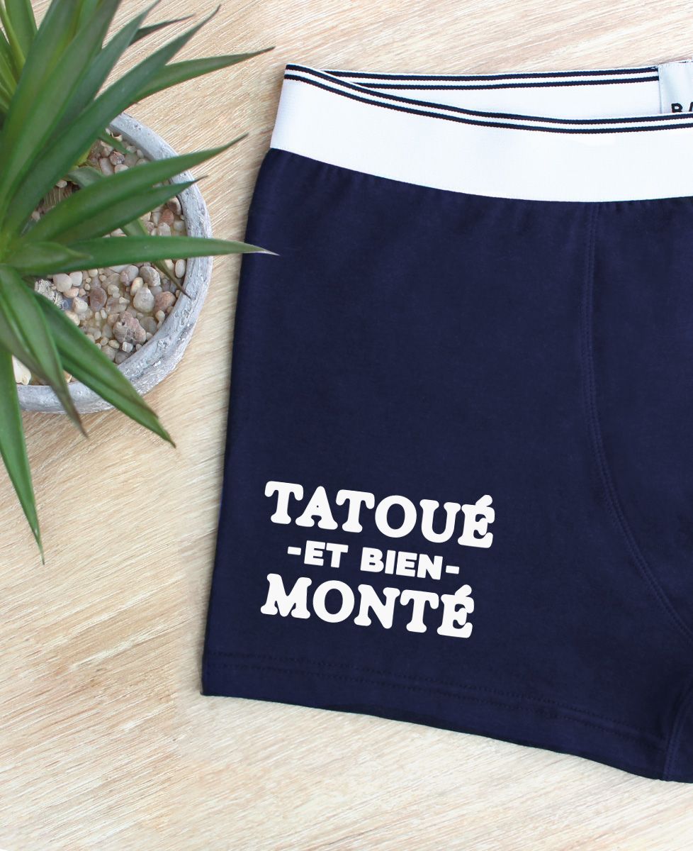 Boxer Tatoué et bien monté - Cadeaux Couple, Cadeaux Couple Femme, Cadeaux Couple Homme