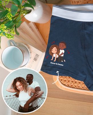 Illustriertes Paar galipettes seit Ihrem Foto