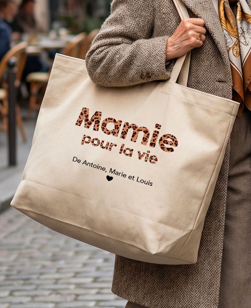 Tote bag Mamie et nous personnalisé | Monsieur TSHIRT