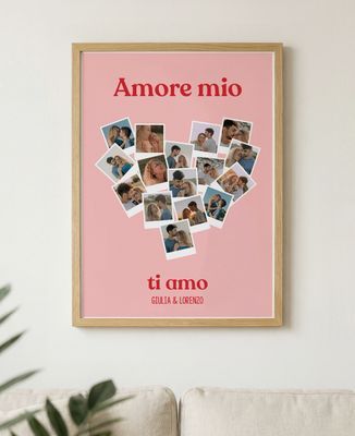 16 foto vintage a forma di cuore