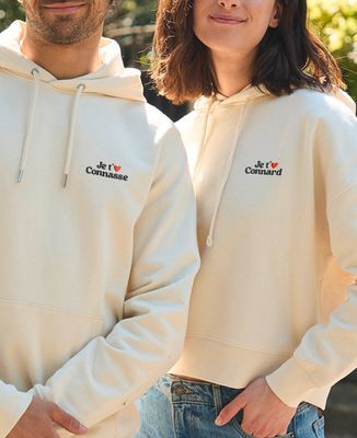 Hoodie homme Je t'aime connasse brodé - Cadeaux Couple, Cadeaux Couple Homme