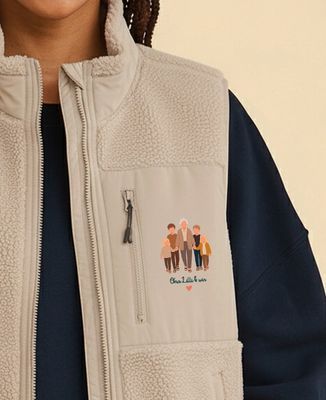 Fleece-Jacke Oma und wir mit Fotofilter - Geschenke Oma