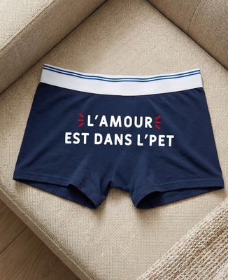 Boxer L'amour est dans l'pet - Cadeaux Couple