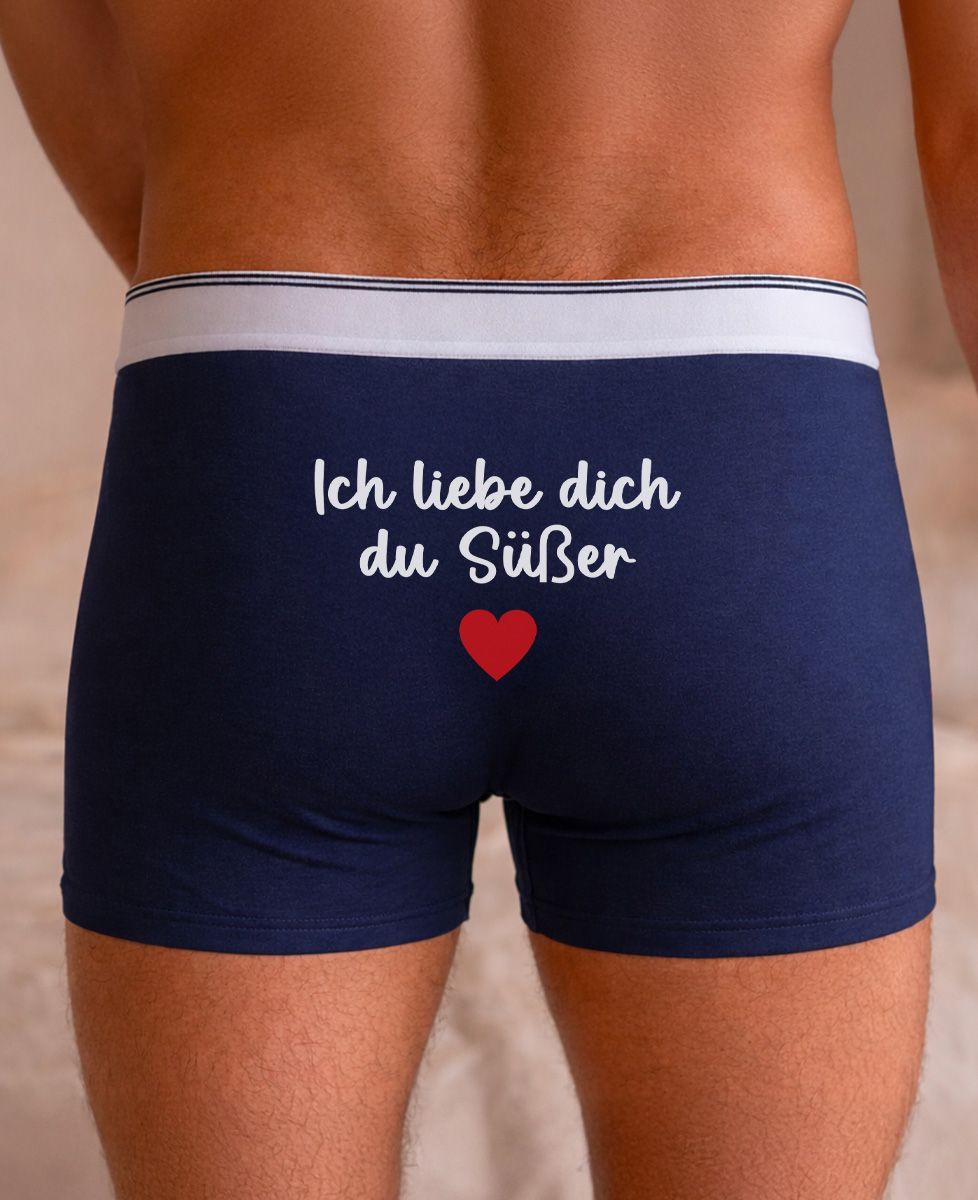Boxershorts Ich liebe dich du SüBer - Geschenke für Paare