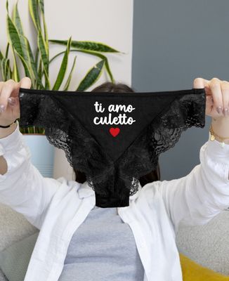 Mutandine Tanga Ti amo culetto - Regali per coppie