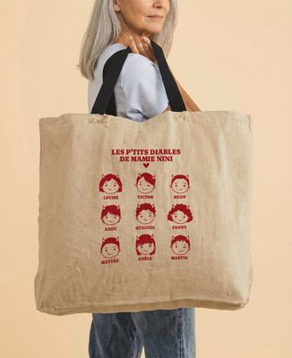 Sac XXL Les petits diables de mamie personnalisé - Cadeaux Mamie