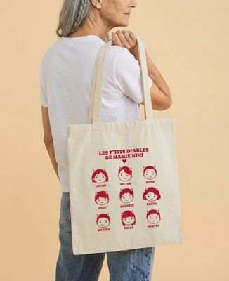 Tote bag Les petits diables de mamie personnalisé - Cadeaux Mamie