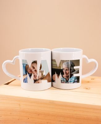 Mamie et photos dans les lettres Mug