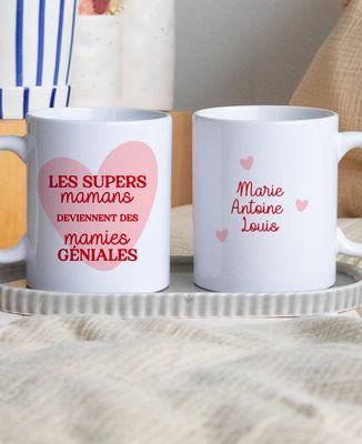 Mug Les supers mamans deviennent des mamies géniales - Cadeaux Mamie