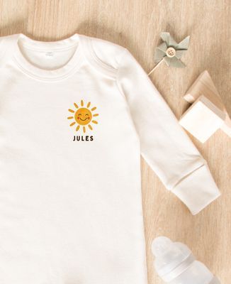 Pyjama bébé Petit rayon de soleil personnalisé - Cadeaux Mamie
