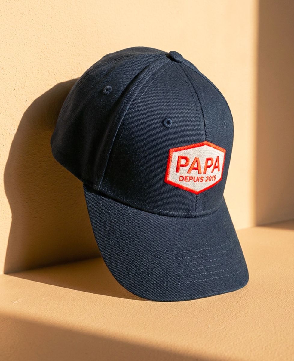 Casquette Papa vintage date et prénoms personnalisés | Monsieur Tshirt