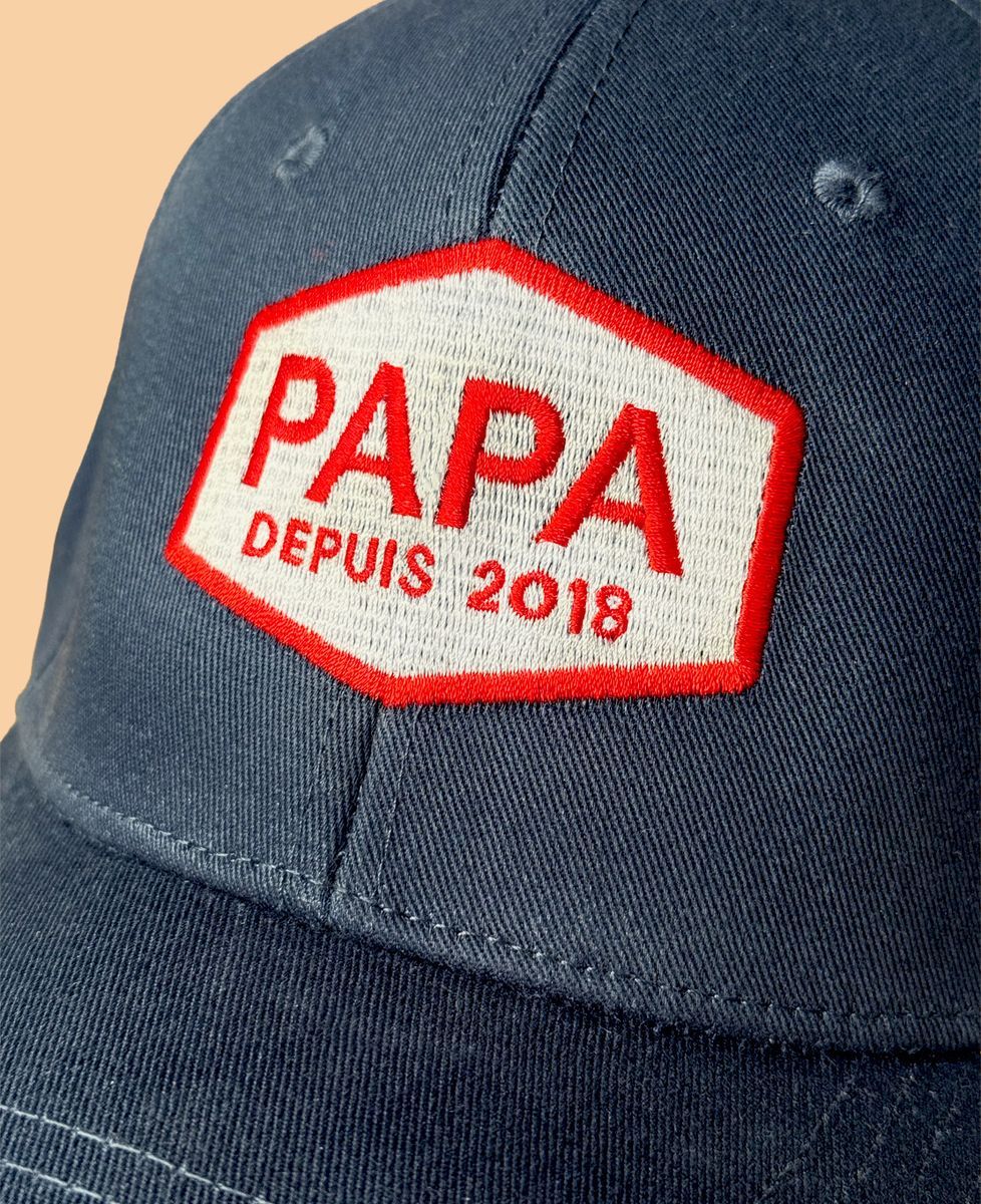 Casquette Papa vintage date et prénoms personnalisés | Monsieur Tshirt