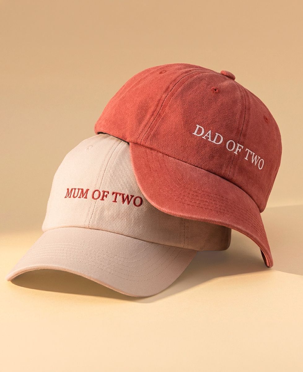 Doos Duo Papa van en Mama van met gepersonaliseerde voornamen