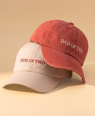 Box Duo Dad of und Mum Of mit personalisierten Vornamen