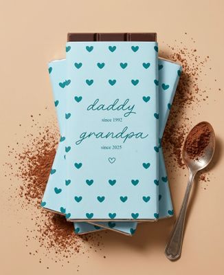 Chocolate bar Dad and grandpa since - Papy's gift