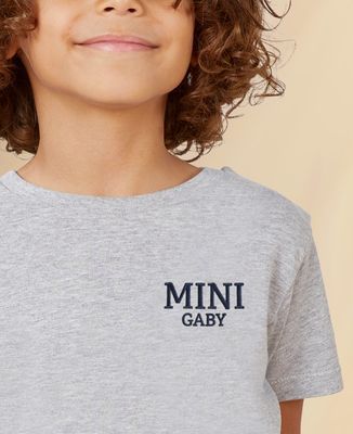 Child T-Shirt Mini and personalized embroidered name
