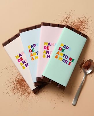 Mamie de prénoms multicolore personnalisé