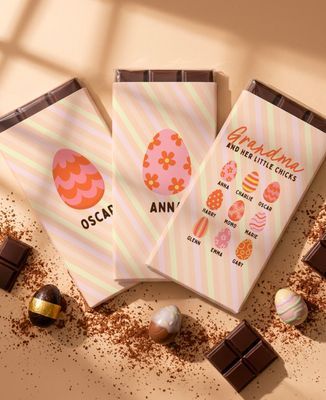 Box Duo chocolate bar Mamie and her personalized eggs - Mom's gifts, Grandma's gifts