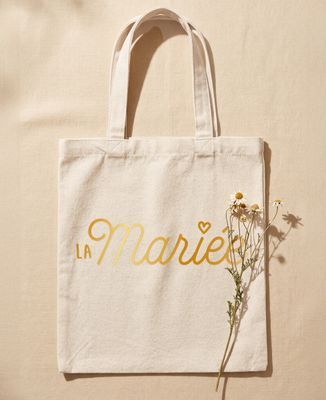 Tote bag La mariée personnalisé - EVJF, Mariage