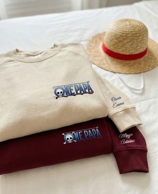 Sudadera de hombre Un papá y los nombres en la manga - Regalos para papá