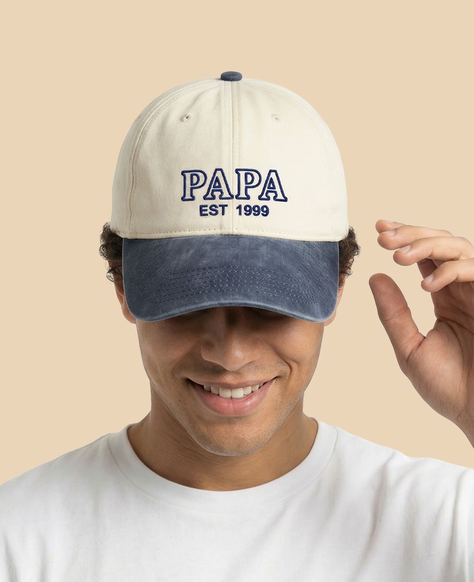 Casquette Papa et prénoms brodés | Monsieur TSHIRT