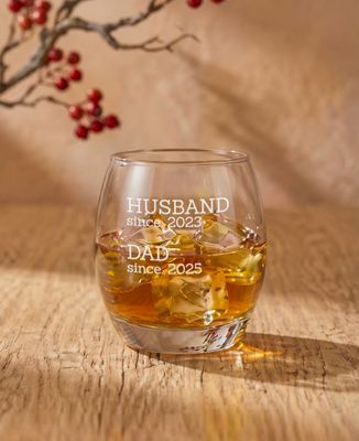 Whisky glass Husband and father since engraved date - Gifts for Dad, Aperitif, Wedding