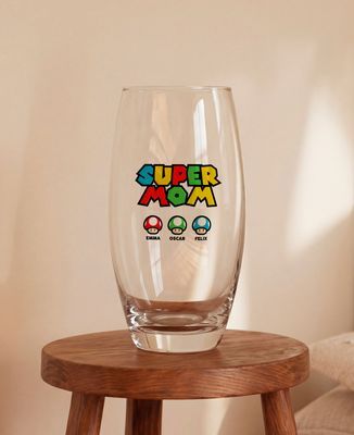 Vase Super mom video game and her mushrooms - Mom's gifts, Mom/Dad-to-be, Geek & Video Games