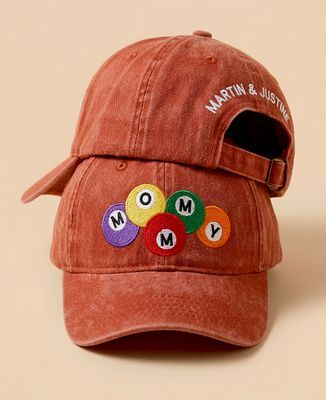 Casquette Billard mommy et prénoms des enfants au dos - Cadeaux Maman