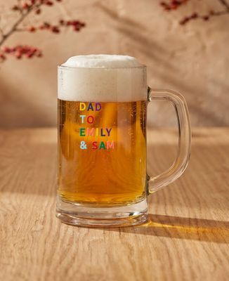 Beer mug Embroidered multicolored name daddy - Gifts for Dad, Aperitif
