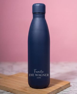 Trinkflaschen Familien Name und Vorname eingraviert