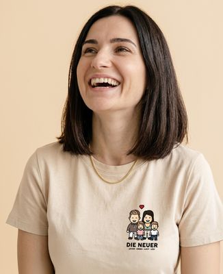 T-Shirt Frau Individualisierte Familienfigur - Papa-Geschenke, Geschenke Mama