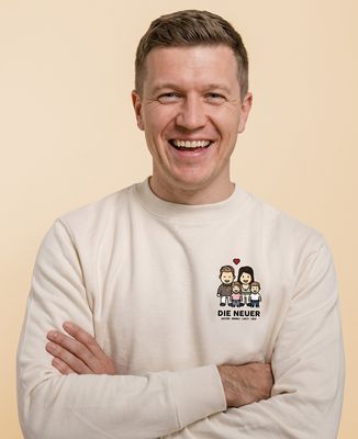 Sweatshirt Mann Individualisierte Familienfigur - Papa-Geschenke, Geschenke Mama