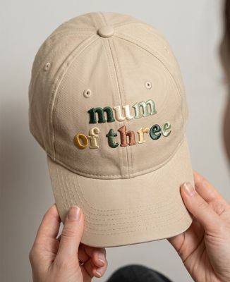 Mum of colorful embroidery