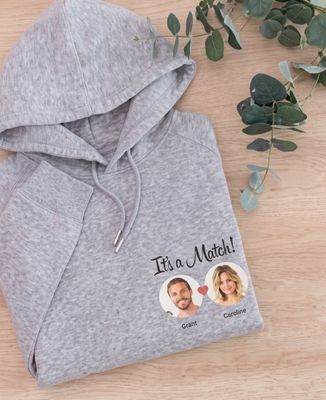 Hoodie Frauen It's a match personalisieren - Geschenke für Paare