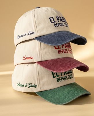 Casquette El padre depuis date et prénoms personnalisés