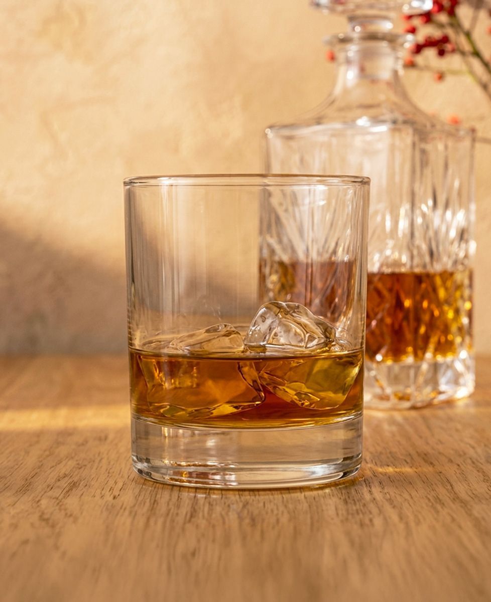 Verre à whisky Texte et picto gravé personnalisé - Apéro, Mariage