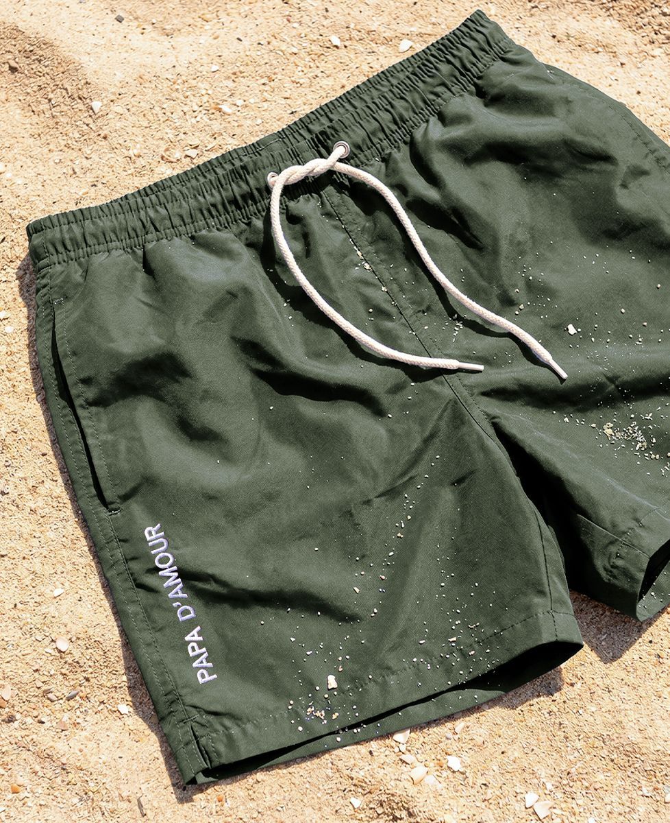 Short de bain Papa d'amour (brodé) - Cadeaux Papa