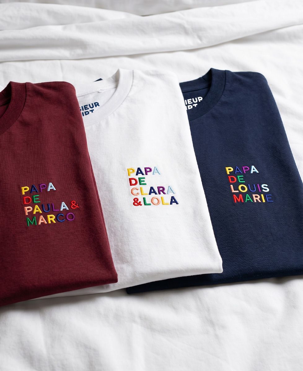 Sweat Brodé Personnalisé Papa Est. [Année] + Noms Enfants – Cadeau Fête Des Pères Super Papa