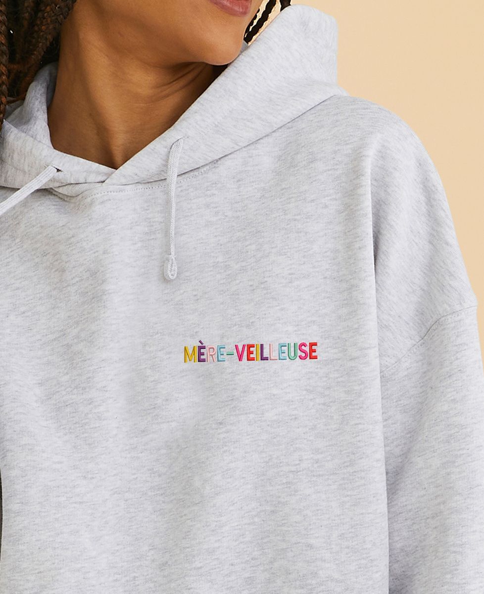 Hoodie femme Mèreveilleuse multicolore - Cadeaux Maman