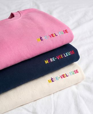 Sweatshirt femme Mèreveilleuse multicolore - Cadeaux Maman