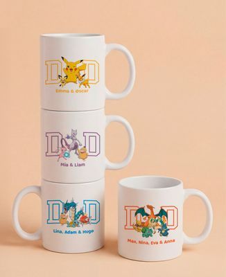 Tasse DAD und seine kleinen Monster und Vornamen - Papa-Geschenke, Geschenke Mama, Geek & Videospiele