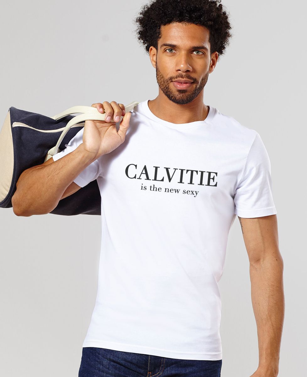 T-shirt homme Calvitie is the new sexy