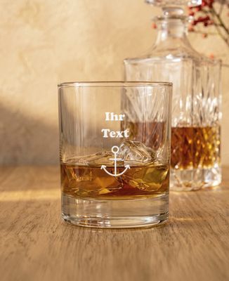 Whiskyglas Individuell gravierter Text und Picto - Aperitif, Hochzeit
