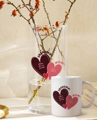Mug Mom and Granny with her little hearts - Mom's gifts, Grandma's gifts, Mom/Dad-to-be
