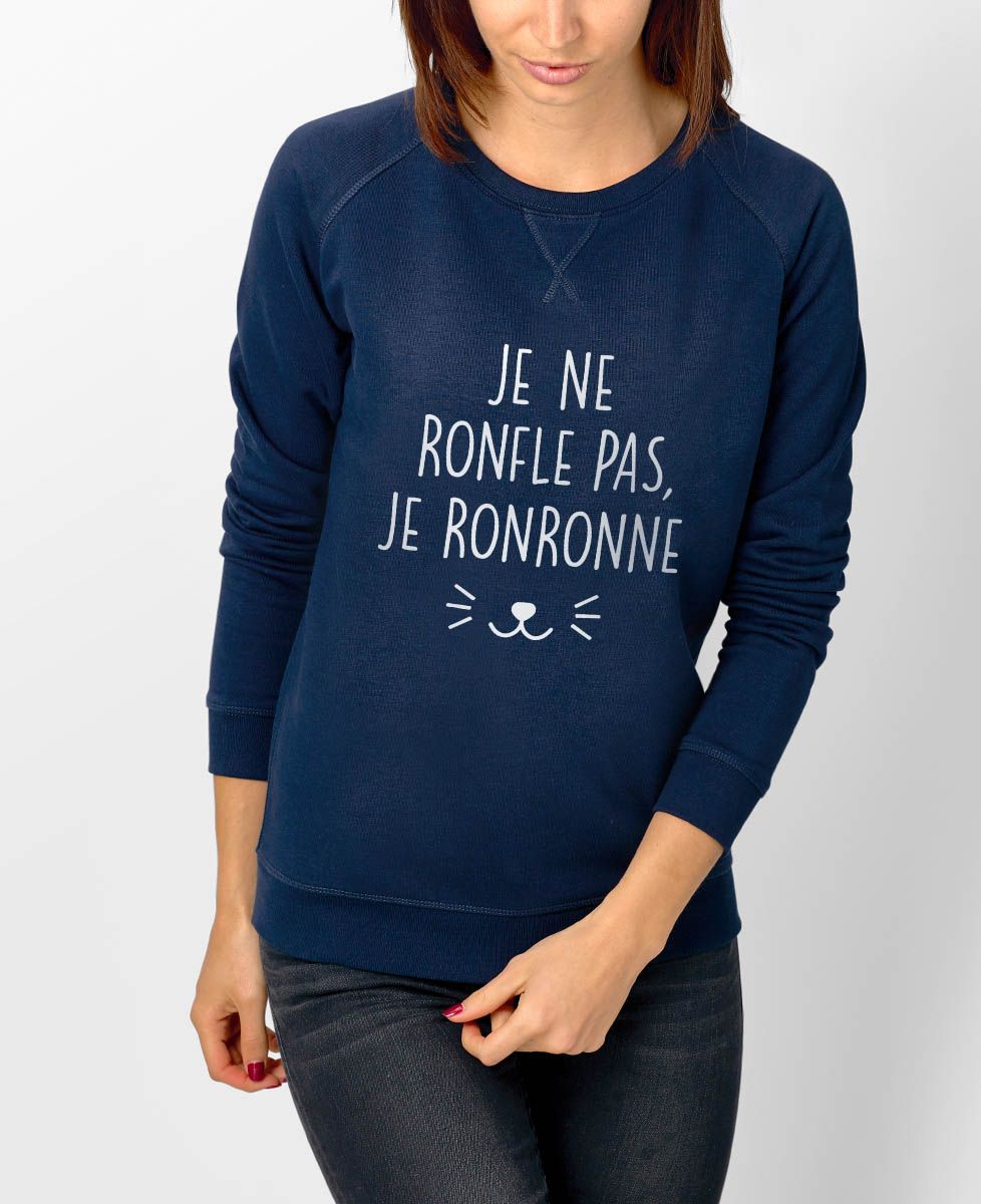 Sweatshirt femme Je ne ronfle pas