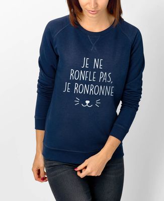 Sweatshirt femme Je ne ronfle pas