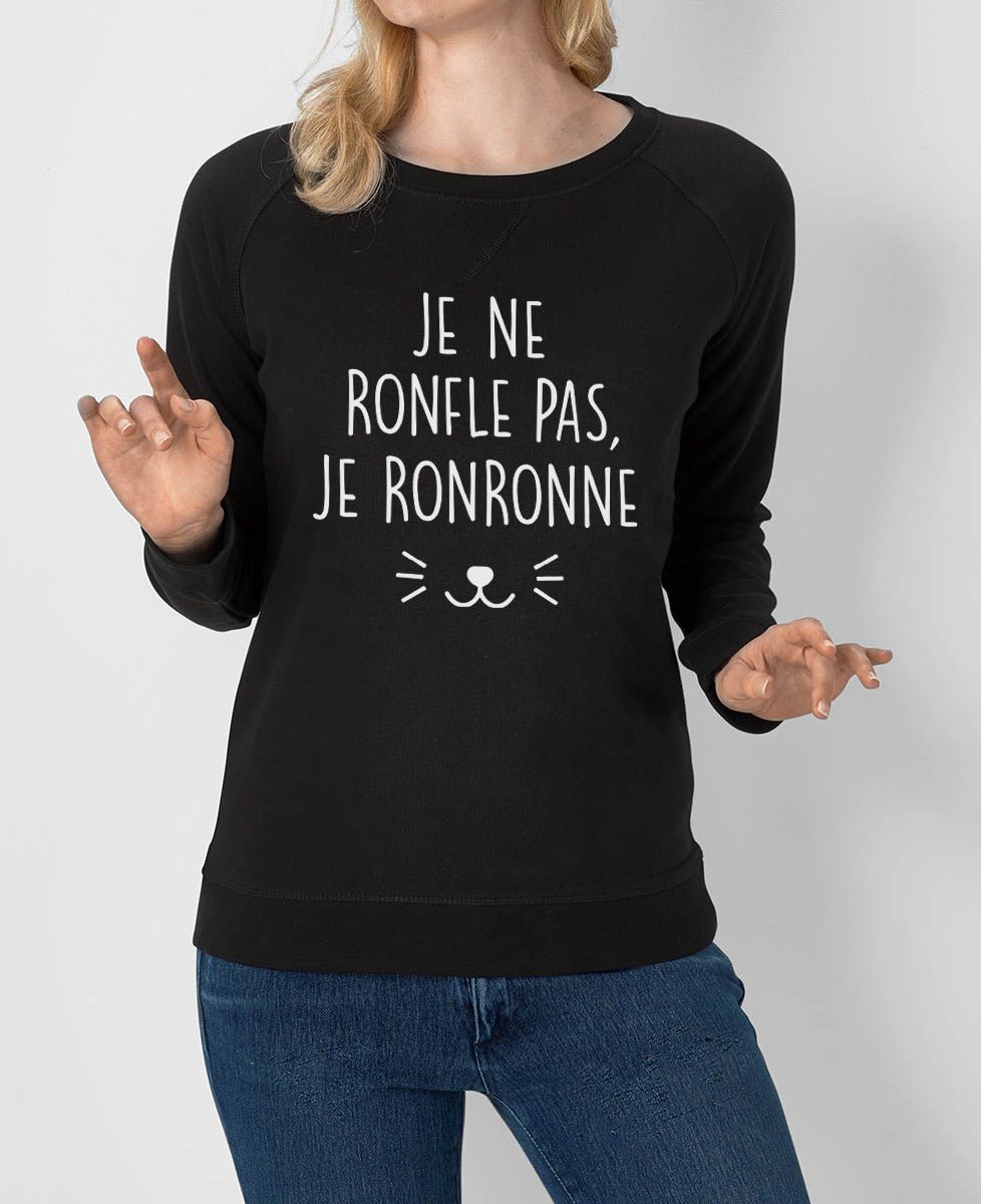 Sweatshirt femme Je ne ronfle pas