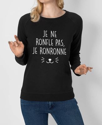 Sweatshirt femme Je ne ronfle pas