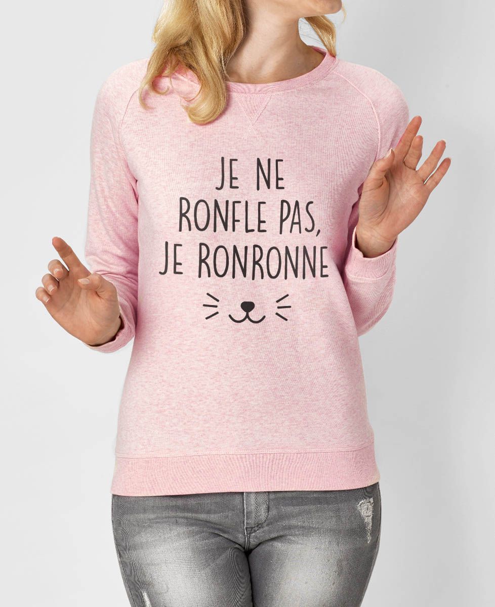 Sweatshirt femme Je ne ronfle pas