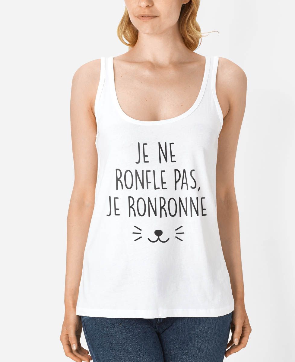 Débardeur femme Je ne ronfle pas